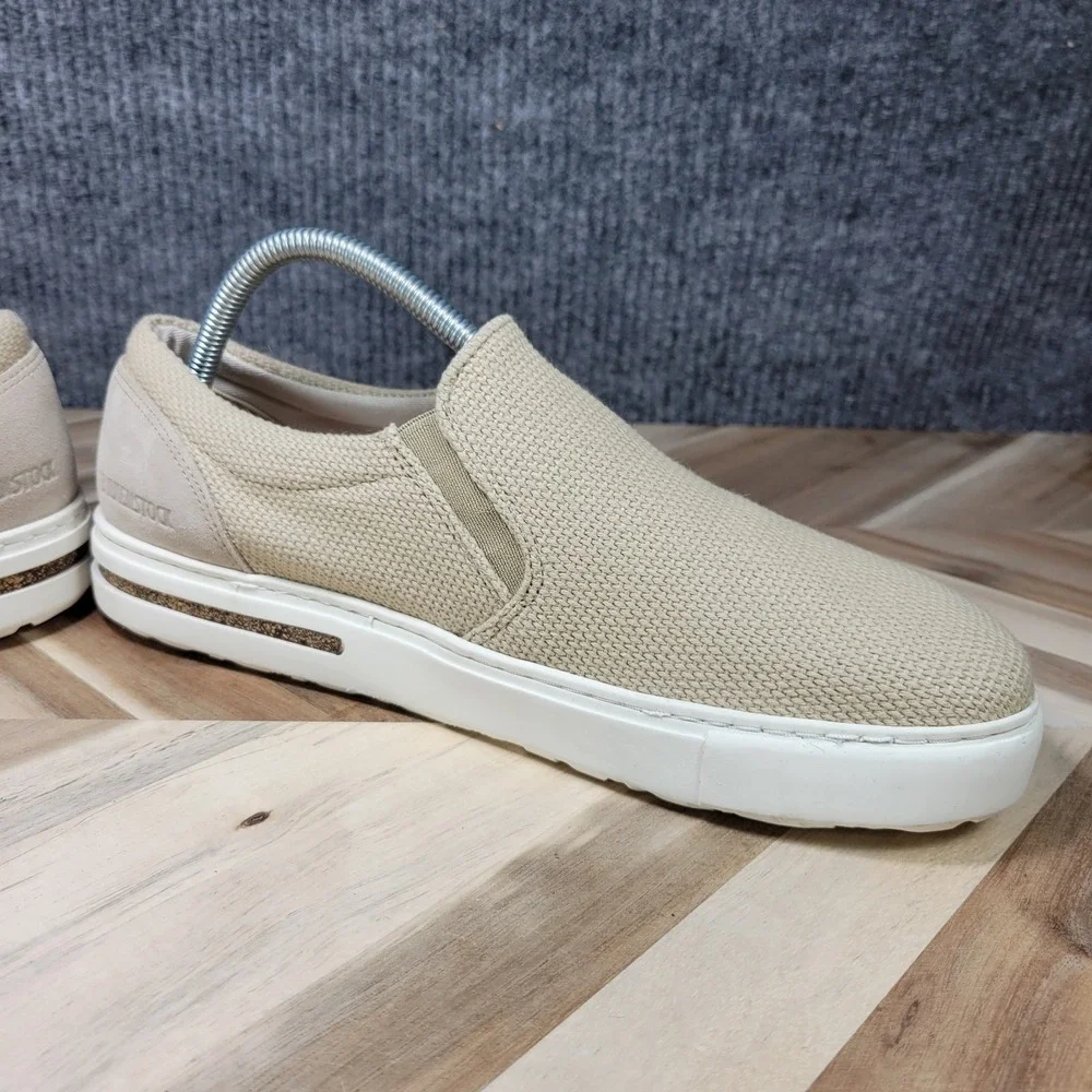 Birkenstock Oswego Canvas Suede Sandcastle Beige Slip On Mens 9 EU 42 Sneakers